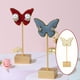 thumbnail image 3 of Qarigey Soporte de exhibición de joyería, organizador de relojes con forma de mariposas clásicas, estante de escaparate, soporte para pendientes, Ropa, zapatos y accesorios Miscelánea Beige Qarigey AP015978-02, 3 of 6