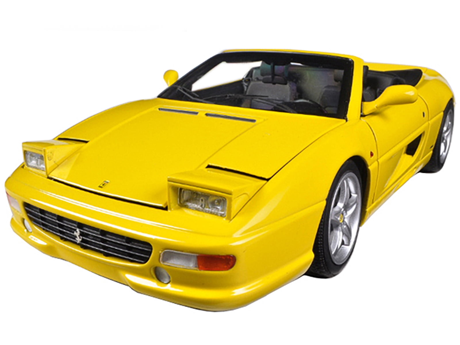 Ferrari F355 Spider Convertible Yellow Elite Edition 1/18 Diecast Car Model by Hot Wheels