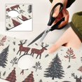 thumbnail image 6 of Yayeee Faucet Mat for Kitchen Sink 14.7" Diatomite Long Splash Guard Pad, Beige Christmas Forest, 2 Pack, 6 of 7