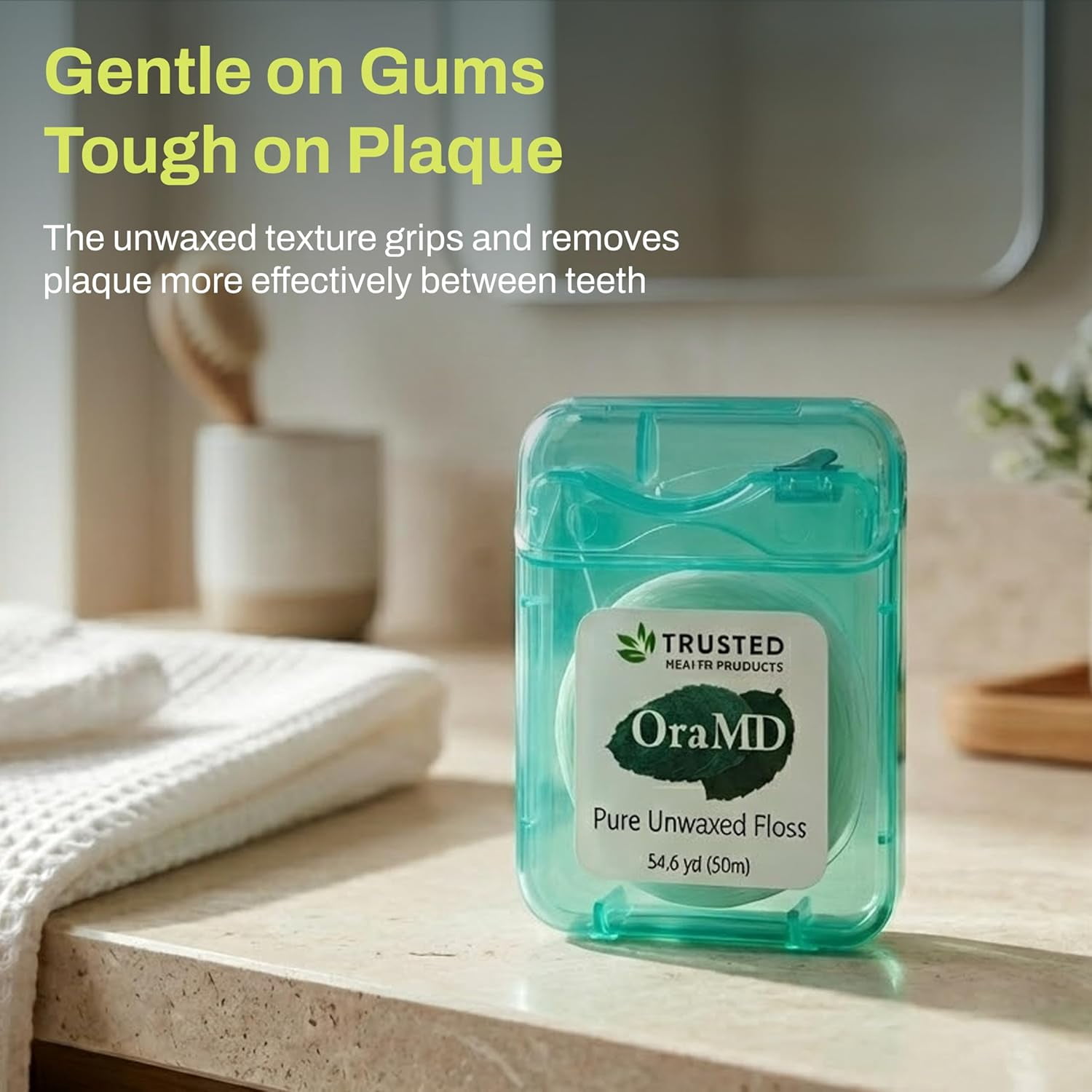 OraMD Pure Unwaxed Dental Floss