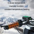 thumbnail image 3 of Cubierta De Empuñadura Con Calefacción USB, 5 + 1 Ajustes De Temperatura, Empuñaduras De Manillar De Bicicleta, Calentador, Función De Memoria, IP67 A Prueba De Agua, 3 of 7