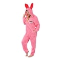thumbnail image 3 of Christmas Mens Union Suit Zip-Up Onesie Pajama, Pink Bunny, Yeti, or Moose, 3 of 7