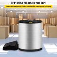thumbnail image 2 of VEVOR 2500Lbs Polyester Pull Tape, 1053' x 3/4" Flat Tape for Wire & Cable Conduit Work Variable Functions, Flat Rope for Pulling/Loading/Packing in Any Weather CONDITON, 2 of 9