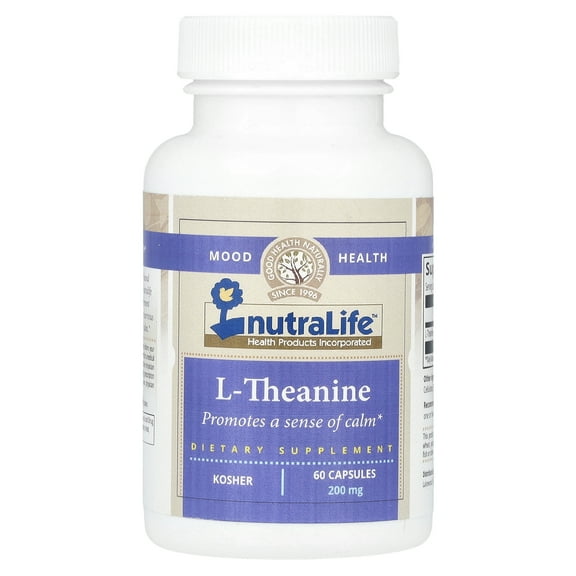 NutraLife L-Theanine, 200 mg, 60 Capsules