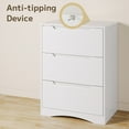 thumbnail image 3 of Asofer 3 Drawer Dresser, Chest of Drawers for Bedroom, Living Room, Nightstand, 3 of 5