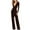 Coffee, variant on Wide Leg Sweatpants Women Women Sexy Strapless Color Block Botton Off The Shoulder Long Sleeve Jumpsuit Wide Leg Pants Rompers
