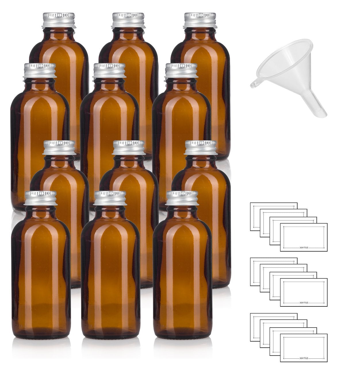 10-PACK Set Black Ultraviolet Glass Bottle w//Glass Ball Roll on Tip Infinity Jars 10 Ml .34 fl oz