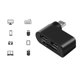 thumbnail image 5 of Hub USB Con Lector De Tarjetas, Diseño Giratorio 4 En 1, Extensor De 3 Puertos, Conectividad Plug and Play, Transferencia De Datos Para PC Y Portátil., 5 of 9