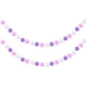 thumbnail image 1 of Guirnalda de Pom Pom Uxcell 3 piezas 6.6 pies para decoración de pared, árbol de Navidad, cumpleaños y Pascua, blanco, púrpura claro, púrpura oscuro, 1 of 6