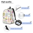thumbnail image 5 of Daiia Spring Flowers Birds Vintage Canvas Backpack for Men and Women ,Hiking Backpack,Travel Laptop Bag for School,Large Capacity Backpack, 5 of 8