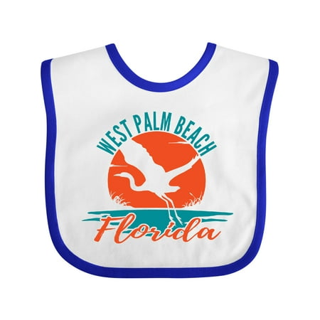 

Inktastic West Palm Beach Florida Vacation Gift Baby Boy or Baby Girl Bib