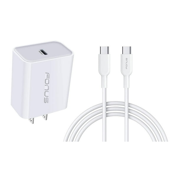 Fast Type-C 20W PD Home Charger for Motorola Moto G Power 5G (2025) - 6ft Long Cable Quick Power Adapter USB-C