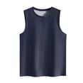 thumbnail image 4 of HBFAGFB Débardeurs d'Été pour Femmes Mode Col Rond Sans Manches T-Shirts Gilet Polyvalent Marine Taille TTG, 4 of 4