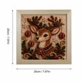 thumbnail image 2 of Christmas 3D Fabric Poke Art Kit, Vintage Holiday DIY Painting Craft Set with Wooden Frame, Handmade Christmas Decor for Adult (Glue Not Include) L, 2 of 4