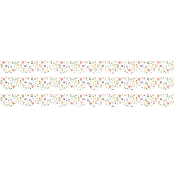 Teacher Created Resources Cottagecore Die-Cut Border Trim, 35 Feet Per Pack, 3 Packs