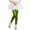 Green, variant on SNKSDGM Anniversary Girls Metallic Leggings High Waisted Sparkly Yoga Pants Shiny Running Dance Tights for Kids Youth Teen 2 Pack