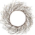 thumbnail image 2 of Corona de bayas de 18 pulgadas, corona navideña, corona de invierno de color blanco roto, 2 of 5