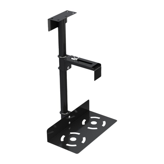 STARTIST Support Mural pour CPU sous le Bureau, Support d'Ordinateur Réglable sous le Bureau, Rotatif, Noir