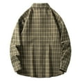 thumbnail image 3 of BVnarty Plaid Shirts for Men Checkered Shirt Oversized Long Sleeve Lapel Top Casual Lightweight Breathable Apparel for Daily Wear, Beach, and Parties, 3 of 5