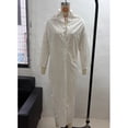 thumbnail image 4 of ClodeEU Women's Linen Blend Button Down Maxi Shirt Dress,Casual Loose Summer Beach Cover Up Dress White,Women's Plus L, 4 of 6