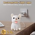 thumbnail image 5 of XIHAMA Night Light for Kids, Cute Silicone Puppy Nursery Light for Baby Room and Toddler, Rechargeable LED Animal Decor Nightlight for Girls and Boys, Portable Kawaii Lamp Birthday Gift, 5 of 7