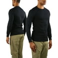 thumbnail image 2 of ToBeInStyle Men's Medium Weight Long Sleeve Waffle Knit Classic Thermal Shirt, 2 of 7