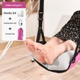 thumbnail image 1 of Ergonomic Inflatable Foot Rest with Manual Pump – Portable Polyester Foot Cushion for Office Under-Desk Use, Travel (Flights, Trains), Naps & Rest – Compact, Durable Support Pad in Rose Red, 1 of 6