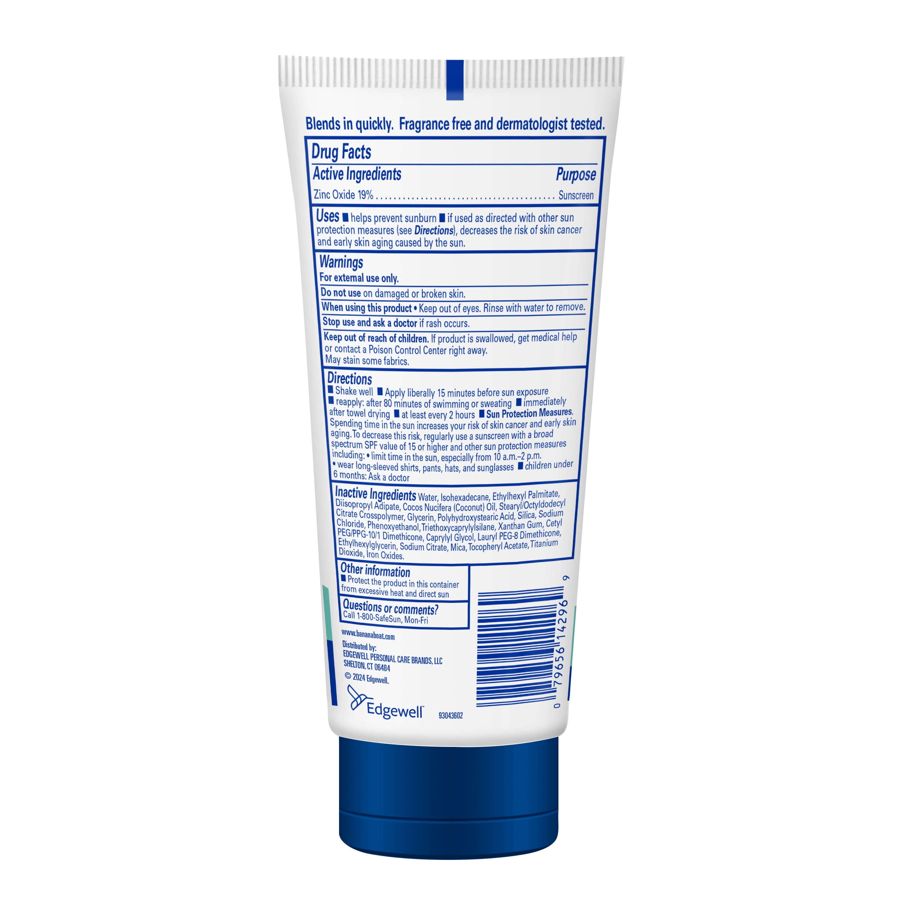 Banana Boat Mineral Sunscreen SPF 50, Mineral Sunblock, Adult Sunscreen Lotion, 5 fl oz