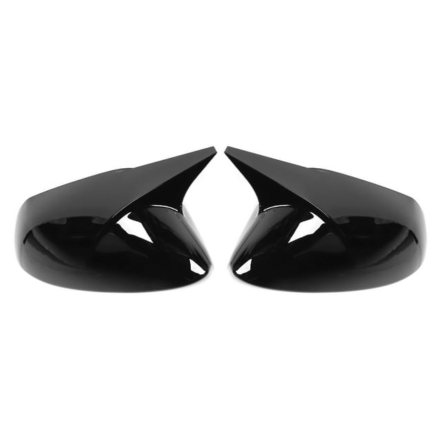 Pair Side Mirror Cover Cap Horn Style Protector Housing Fit for Corolla Sedan/HatchbackBlack