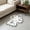 Ghost Shape, variant on Halloween Plush Shaped Rug 16x24 Inch, Heart Spider Web Shape Entrance Door Decorative Mat for Front Porch Indoor Space, Wear Resistant