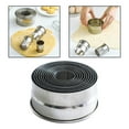 thumbnail image 4 of 12 piezas de es de , sellos de tarta de de material acero inoxidable, anillos de de huevo de cocina, de  redondo Macarena molde de bola de masa hervida, 4 of 8