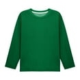 thumbnail image 3 of Girls Oversized Tshirts Kids Long Sleeve Crewneck Shirts Casual Loose Spring Fall Tees Tops Basic Pullover 5-14 Years, 3 of 6