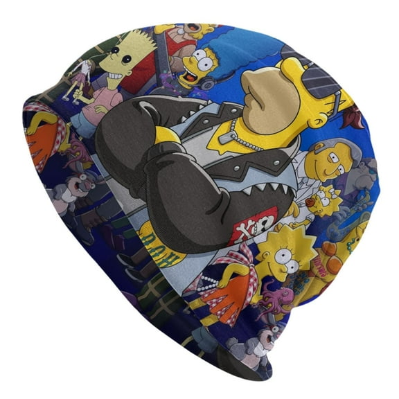 Simpsons Beanie Hat Cap 3D Print Soft Slouchy Beanies Hat