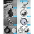 thumbnail image 5 of YUNOVA 2 Pack Metal AirTag Holder Keychain with Rhinestones, Shockproof Airtag Case for Apple AirTag, Diamond Airtag Accessories for Wallet/Purse/Dog Collar/Keys/Luggage Tracking (AirTag Not Included), 5 of 7