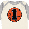 thumbnail image 4 of Inktastic Basketball 1st Birthday 1 Year Old Boys Long Sleeve Baby Bodysuit, 4 of 5