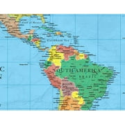 48 x 78 Swiftmaps Blue Ocean Premier World Wall Map - Laminated