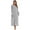Light Grey, variant on XBASW Robe for Women Zipper Bathrobe Loungewear Full Length Sleepwear with Pockets S-XXL