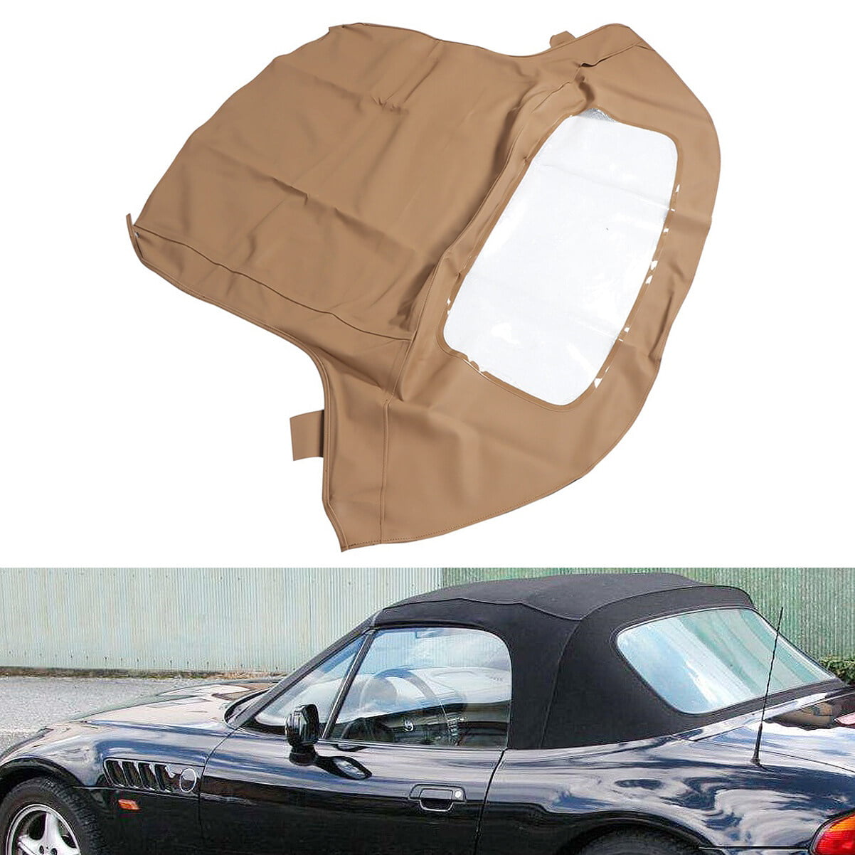 Fit for BMW Z3 1996-2002 Convertible Soft with Release Cable Kit (Brown Canvas) -