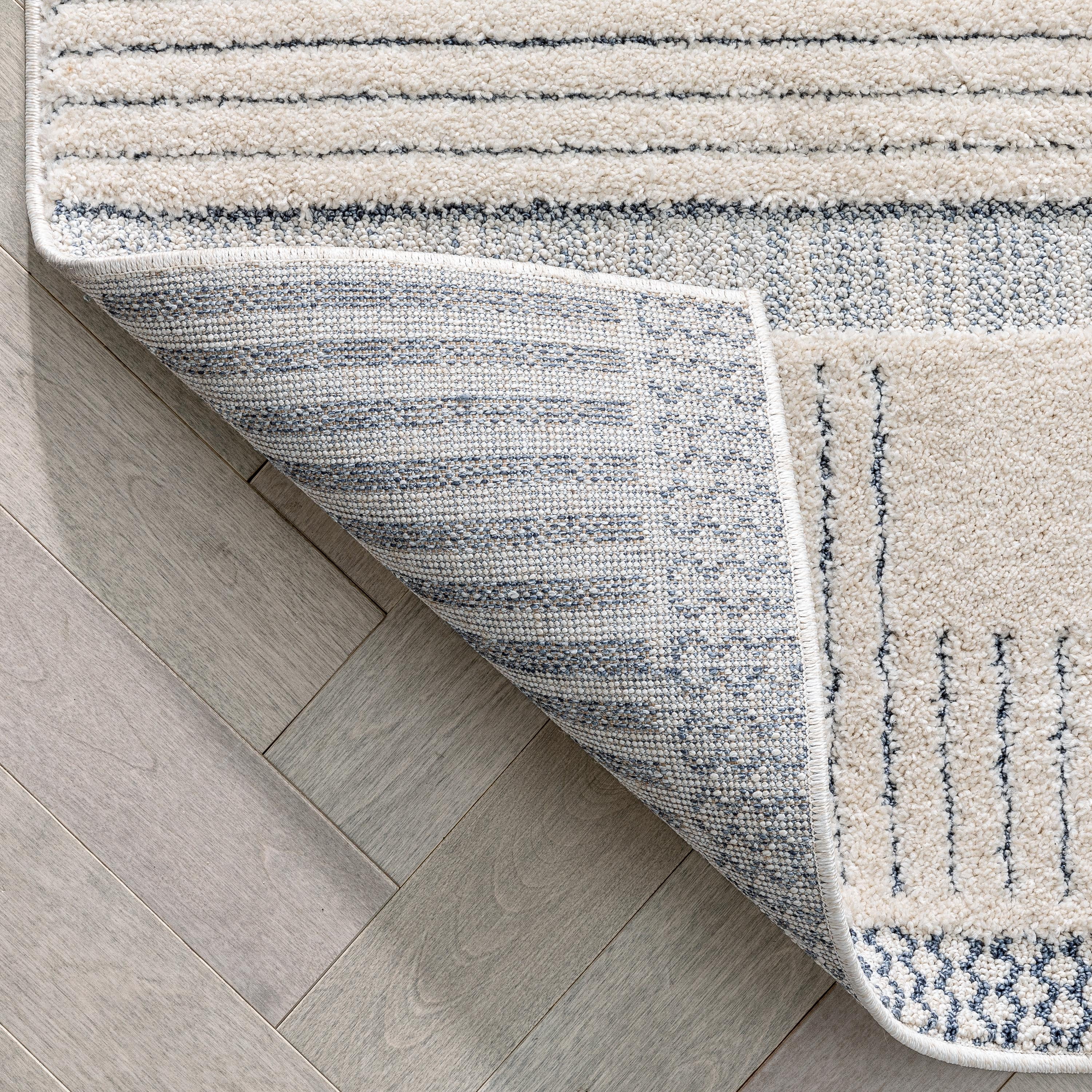 Well Woven Harlow Geometric Area Rug, 9' x 12', High-Low Textured Pile, Plush, Durable Yarn, Globally-Inspired Styles