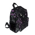 thumbnail image 2 of FORMRS School Backpack with Front Zippered Pocket 12" Student Travel Daypack, Gothic Floral Print, 2 of 6