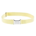 thumbnail image 3 of Kids Elastic Adjustable Strech Belt With Silver Square Buckle - Banana, 3 of 4