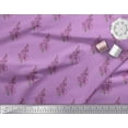 thumbnail image 2 of Soimoi Purple Cotton Poplin Fabric Madhabilata Floral Printed Craft Fabric by the Yard 42 Inch Wide, 2 of 3