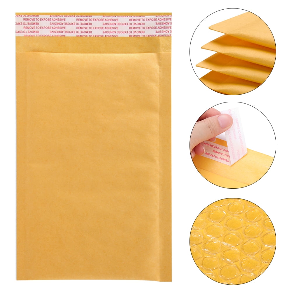 All Size Kraft Bubble Mailers Shipping Padded Envelopes Self Seal 25/50/100 Packs