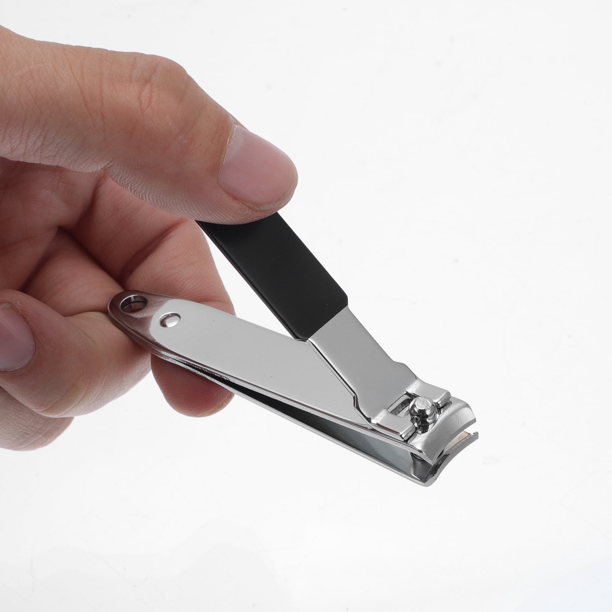 Unique Bargains 9pcs Net Pattern Carbon Steel Nail Clippers Set Black
