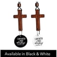 thumbnail image 6 of Getwin Household Pendant,Cross Pendant for Car Rearview Mirrors,Daily Verse Rearview Ornament – Daily Car Charm Hanging for Car with “I Am with You ”, 6 of 6