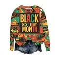 thumbnail image 3 of Womens Sweatshirts Black History Month Shirt for Women Long Sleeve Loose Pullover Tops Graphic Shirts Holiday Outfits, Multicolor, XL, 3 of 4