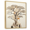 thumbnail image 2 of Designart "Beige Minimalism Baobab Tree IV" Tree Baobab Floater Framed Wall Decor, 2 of 5