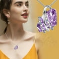 thumbnail image 2 of Guodhu Wish Stone Pendant Necklace with Crystal Birthstone Gold Plated/Silvertone Gift Jewelry, 2 of 2