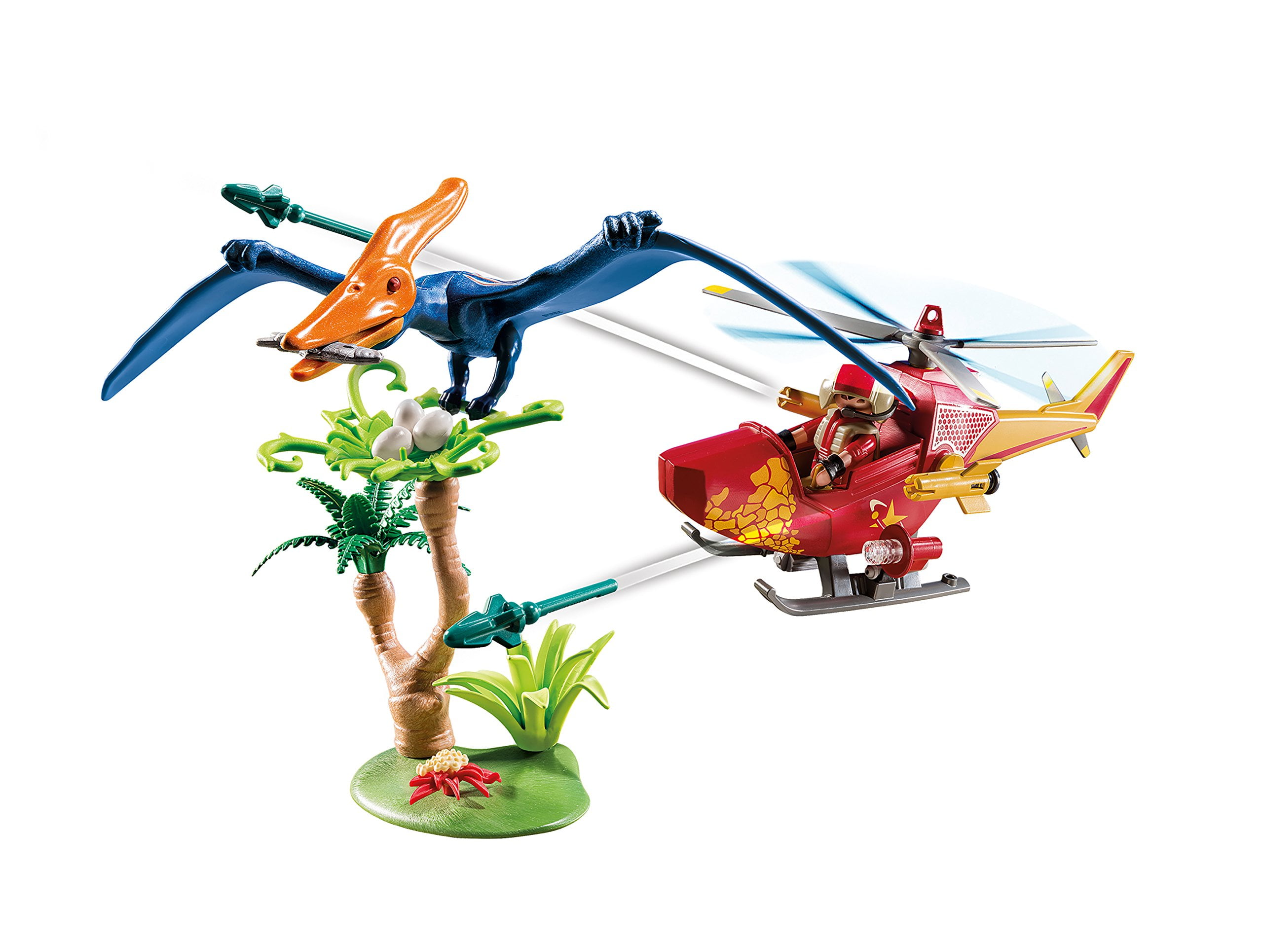 fireplace Melting promotion PLAYMOBIL Adventure Copter with Pterodactyl - Walmart.com