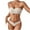 Beige Swimsuits for Women, variant on ylioge Womens Off Shoulder Bikini Sets Summer 2 Piece Bathing Suits Solid Built in Bras Tankini Tops Thongs Beach Swimming Swimsuits